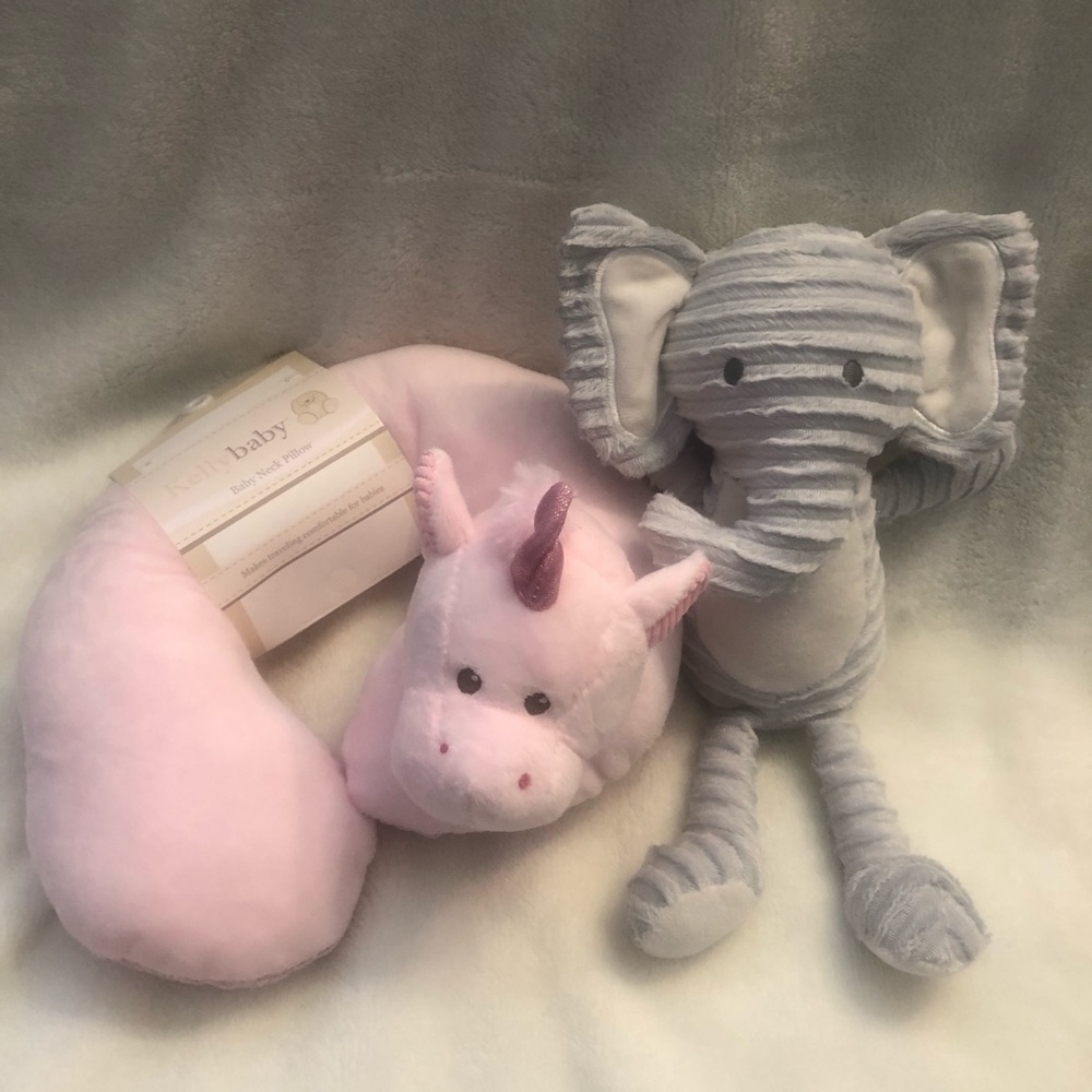 Unicorn baby infant travel pillow